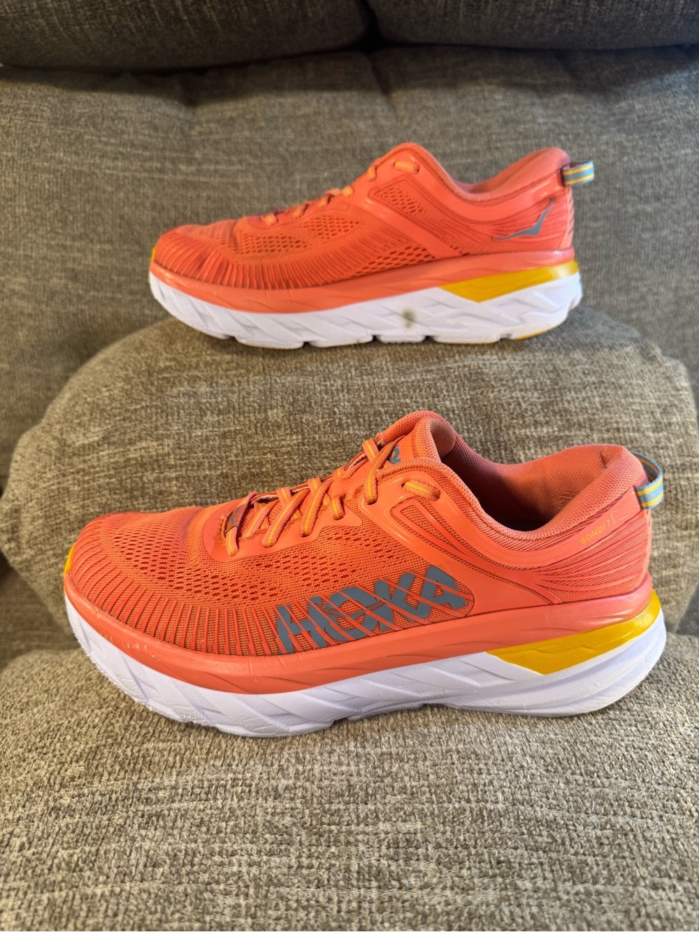 Hoka One One Bondi 7 Womens’s Camellia/Coastal Shade Shoes 1110519CCS Size 9.5 - Picture 2 of 12